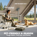 Outsunny Inflatable Tent, 4 Season Hot Tent 10000mm Waterproof, Khaki