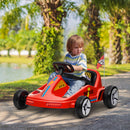 AIYAPLAY 6V Electric Go Kart W/ Music, Light, Horn, For 3-5 Years - Blue/Red/Yellow