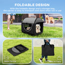 PawHut Folding Fabric Soft Pet Crate Dog Cat Travel Carrier Cage