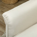 HOMCOM Modern 3 Seater Sofa for Living Room, Fabric Couch Settee