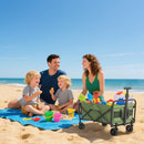 Outsunny 62L Festival Trolley, 120kg Heavy Duty Folding Trolley Cart