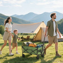 Outsunny 62L Festival Trolley, 120kg Heavy Duty Folding Trolley Cart