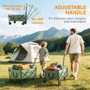 Outsunny 62L Festival Trolley, 120kg Heavy Duty Folding Trolley Cart