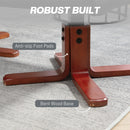 Recliner Chair With Footstool And Adjustable Backrest PU Armchair - Black, Brown, Grey