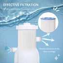 Outsunny Swimming Pool Filter Pump With Cartridge For 13'-15' Above Ground Pools