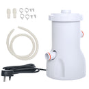 Outsunny Swimming Pool Filter Pump With Cartridge For 13'-15' Above Ground Pools