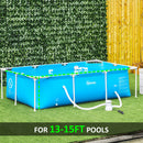 Outsunny Swimming Pool Filter Pump With Cartridge For 13'-15' Above Ground Pools