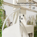 Outsunny Hanging Egg Chair With Stand, Cushions For Garden
