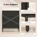 HOMCOM Chest of Drawers, Aluminium Handles, Black