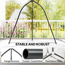 Outsunny Hammock Stand Adjustable Height, for Patio, Garden, Black