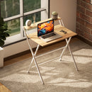 HOMCOM 81.5 Cm Folding Computer Desk For Small Spaces Bedroom