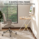 HOMCOM 81.5 Cm Folding Computer Desk For Small Spaces Bedroom