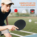 SPORTNOW Table Tennis Rackets, Portable Table Tennis Set W/ 4 Bats, 8 Balls