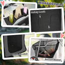 PawHut Pet Stroller Carrier Foldable Deluxe Walk Travel Dog, Dark Grey