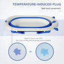 HOMCOM Baby Bath Tub Collapsible with Cushion - Blue