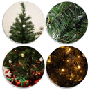 HOMCOM 6FT Pre-Lit Artificial Christmas Tree 200 LED Xmas Tree