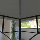 Outsunny Gazebo Canopy Replacement Cover 3 x 3(m) 2-Tier Roof Top for Garden