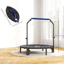 HOMCOM 40" Foldable Mini Fitness Trampoline W/ Foam Handle 122 CM