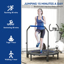 HOMCOM 40" Foldable Mini Fitness Trampoline W/ Foam Handle 122 CM