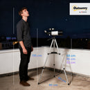 Outsunny Refractor Astronomy Telescope with Aperture, Carry Bag, White