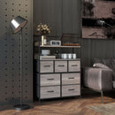 HOMCOM Bedroom Chest of Drawers 7 Drawer Dresser w/ Shelves