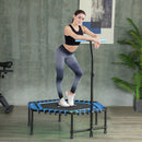 SPORTNOW 45" Fitness Trampoline with Adjustable Handle LED Lights