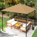 Outsunny 3 x 3 m Gazebo Canopy Replacement Cover, Gazebo Roof Replacement