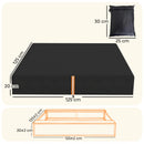 AIYAPLAY Sandbox Cover, Square Sandpit Cover With Drawstring & Elastic Band