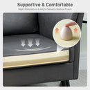 HOMCOM Small Sofa, Loveseat Sofa for Bedroom, Home Office