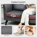 HOMCOM Small Sofa, Loveseat Sofa for Bedroom, Home Office