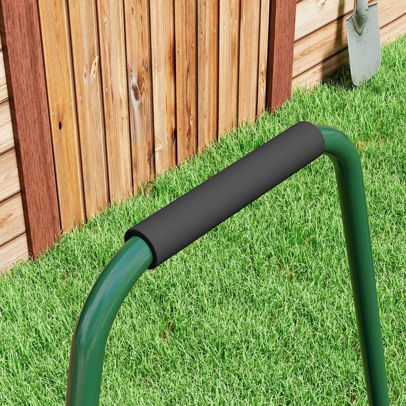 Outsunny 63 L Lawn Roller Large Heavy Duty Metal Sand Or Water Filled