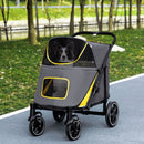 PawHut Foldable Dog Push Chair - Grey