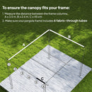 Outsunny Pergola Shade Cover Replacement Canopy for Pergola