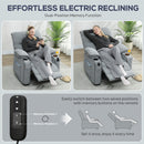 HOMCOM Electric Massage Recliner Armchair With Heat, Power Reclining Chair