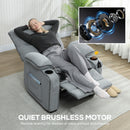 HOMCOM Electric Massage Recliner Armchair With Heat, Power Reclining Chair