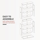 HOMCOM CD Storage Unit DVD Tower Blu-ray Storage Shelf For Living Room