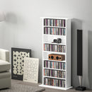 HOMCOM CD Storage Unit DVD Tower Blu-ray Storage Shelf For Living Room