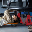 HOMCOM Axle Stands, Adjustable Car Jack Stands, Pack Of 2 - Red