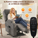 HOMCOM Power Recliner Chair W/ Massage And Heat, Electric Lift Chair, Grey