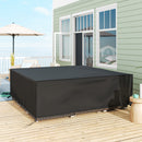 Outsunny Large Garden Set Square Cover Outdoor Furniture Waterproof Resist Fade