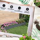 Outsunny Galvanised Raised Bed for Garden, Outdoor Elevated Planter Box, Grey