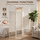 HOMCOM 6 Panel Folding Room Divider, Freestanding Privacy Screen, White