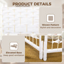 HOMCOM 6 Panel Folding Room Divider, Freestanding Privacy Screen, White