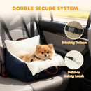 PawHut Dog Car Seat, Cosy Pet Car Booster Seat for Small Dog Under 5 KG
