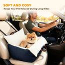 PawHut Dog Car Seat, Cosy Pet Car Booster Seat for Small Dog Under 5 KG