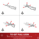 HOMCOM 3FT Green Fibre Optic Christmas Tree