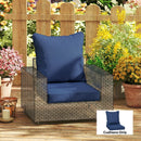 Outsunny Cushion Set with Seat & Back Pad, CUSHION ONLY, Dark Blue