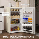 HOMCOM 91L Freestanding Under Counter Fridge