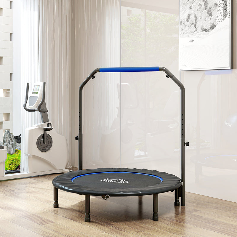 HOMCOM 40 Inch Foldable Mini Fitness Trampoline With Foam Handle