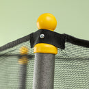 HOMCOM 4.6FT/75 Inch Kids Trampoline With Safety Enclosure, Indoor Outdoor